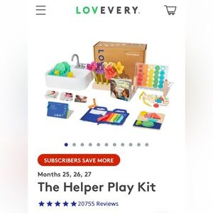 Lovevery The Helper Play Kit Months 25, 26, 27
